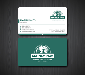 Business Card Design by Ekramul Hossen 2 for Mainely Paws LLC | Design: #33083171