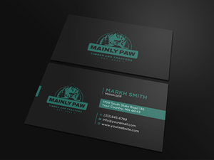 Business Card Design by Ekramul Hossen 2 for Mainely Paws LLC | Design: #33083178