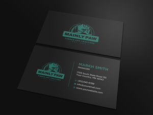 Business Card Design by Ekramul Hossen 2 for Mainely Paws LLC | Design: #33083179