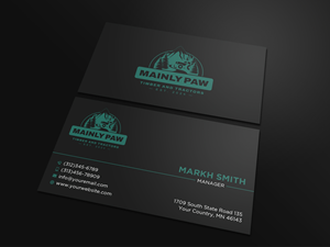 Business Card Design by Ekramul Hossen 2 for Mainely Paws LLC | Design: #33083180