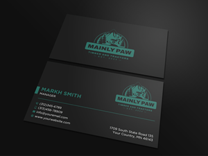 Business Card Design by Ekramul Hossen 2 for Mainely Paws LLC | Design: #33083182