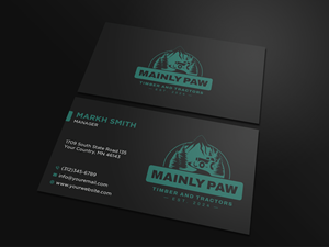 Business Card Design by Ekramul Hossen 2 for Mainely Paws LLC | Design: #33083194