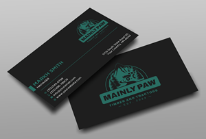 Business Card Design by Ekramul Hossen 2 for Mainely Paws LLC | Design: #33086661