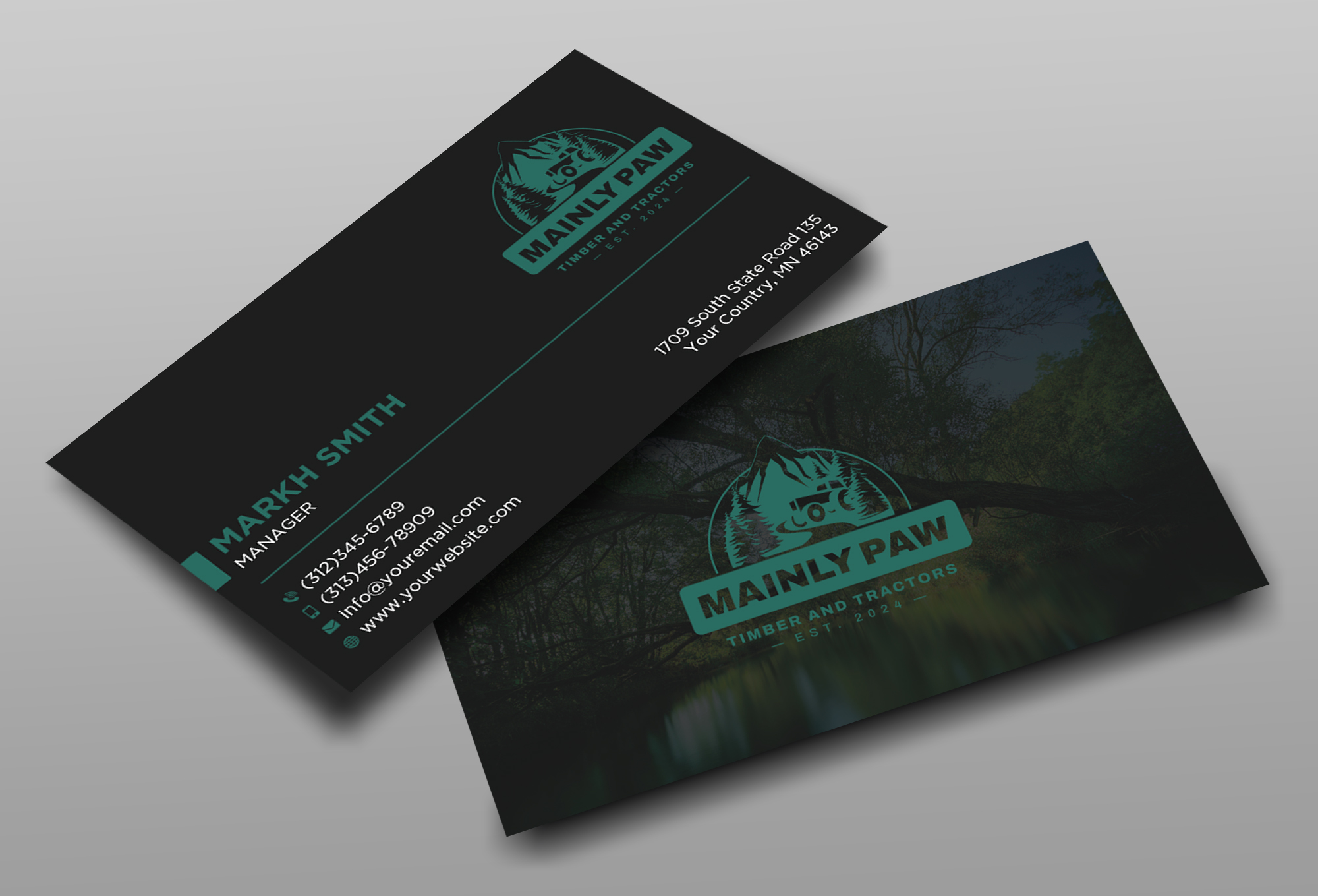 Business Card Design by Ekramul Hossen 2 for Mainely Paws LLC | Design #33086785