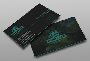 Business Card Design by Ekramul Hossen 2 for Mainely Paws LLC | Design: #33087750