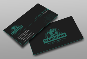 Business Card Design by Ekramul Hossen 2 for Mainely Paws LLC | Design: #33087752
