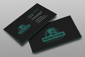 Business Card Design by Ekramul Hossen 2 for Mainely Paws LLC | Design: #33087756