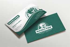 Business Card Design by Imagine design000 for Mainely Paws LLC | Design: #33084170