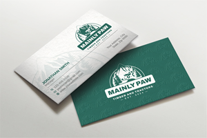Business Card Design by Imagine design000 for Mainely Paws LLC | Design: #33084175