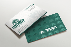 Business Card Design by Imagine design000 for Mainely Paws LLC | Design: #33084176