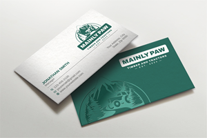 Business Card Design by Imagine design000 for Mainely Paws LLC | Design: #33084186