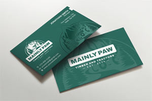 Business Card Design by Imagine design000 for Mainely Paws LLC | Design: #33084188