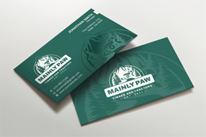Business Card Design by Imagine design000 for Mainely Paws LLC | Design: #33084189