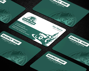 Visitenkarten-Design von Imagine design000 für Mainely Paws LLC | Design: #33089397