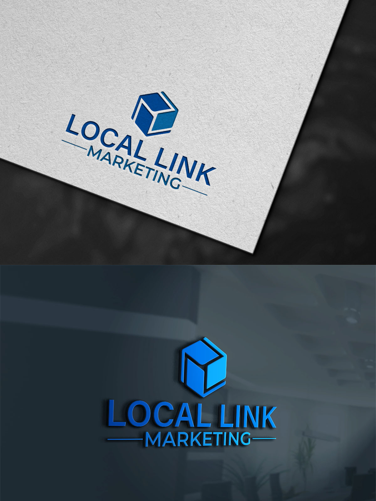 Local Logo Example Bold, Serious, Local Adverting Agency Logo Design for Local Link ...