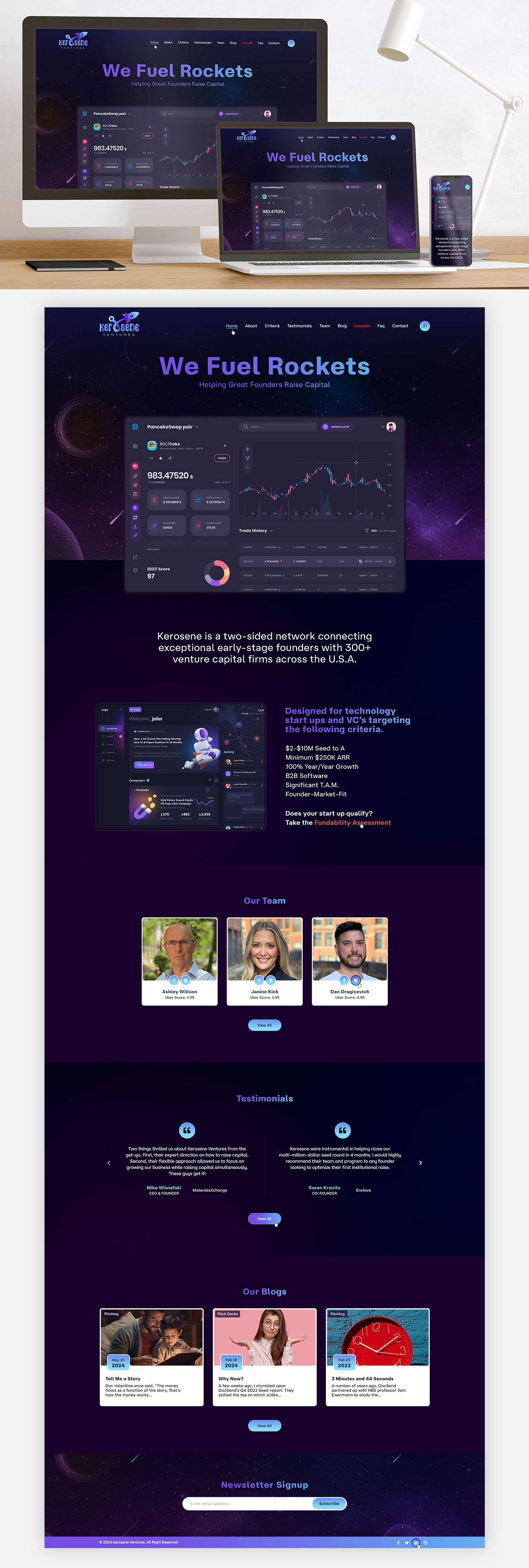 Web Design par Ved Web Services pour Kerosene Ventures | Design #33092749