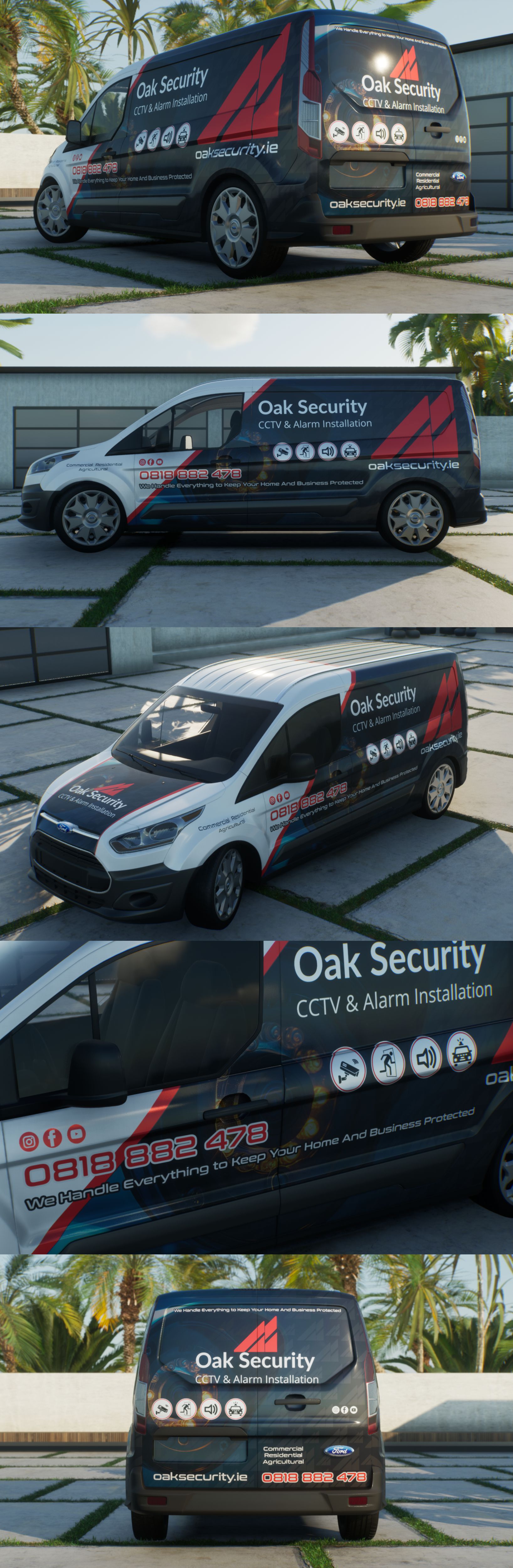 Design de Covering de Véhicule par VEDG pour Oak Security | Design : #33090545