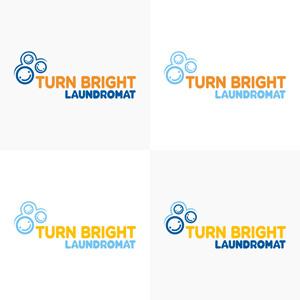 Turn Bright Laundromat LOGO and ICON Design