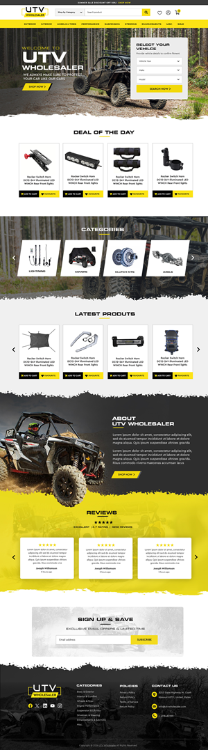 Shopify Design by Blue Sparrow for this project | Design: #33119807