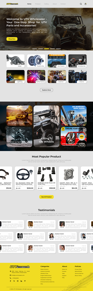 Shopify Design by Taufik H for this project | Design: #33130457