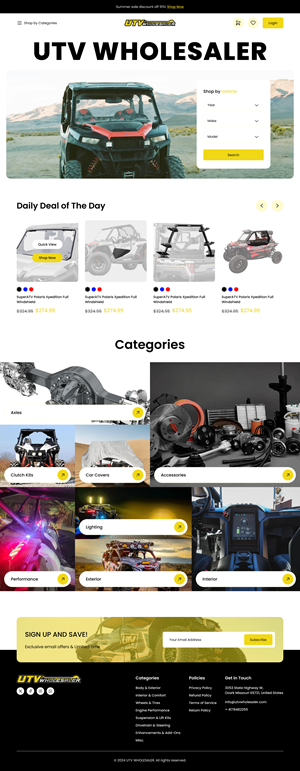 Shopify Design by Taufik H for this project | Design: #33130468