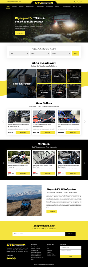 Shopify Design by Taufik H for this project | Design: #33130496
