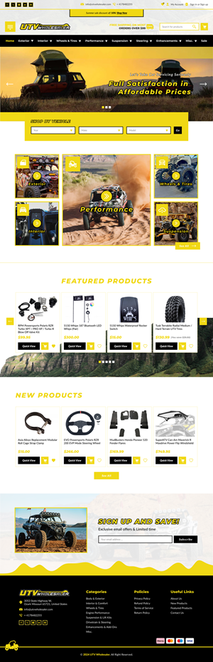 Shopify Design by Taufik H for this project | Design: #33130543