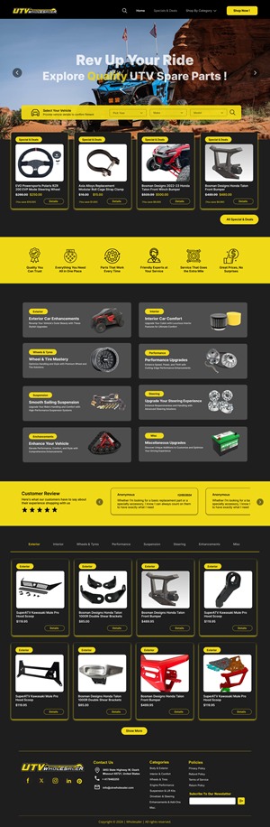 Shopify Design by Taufik H for this project | Design: #33130565