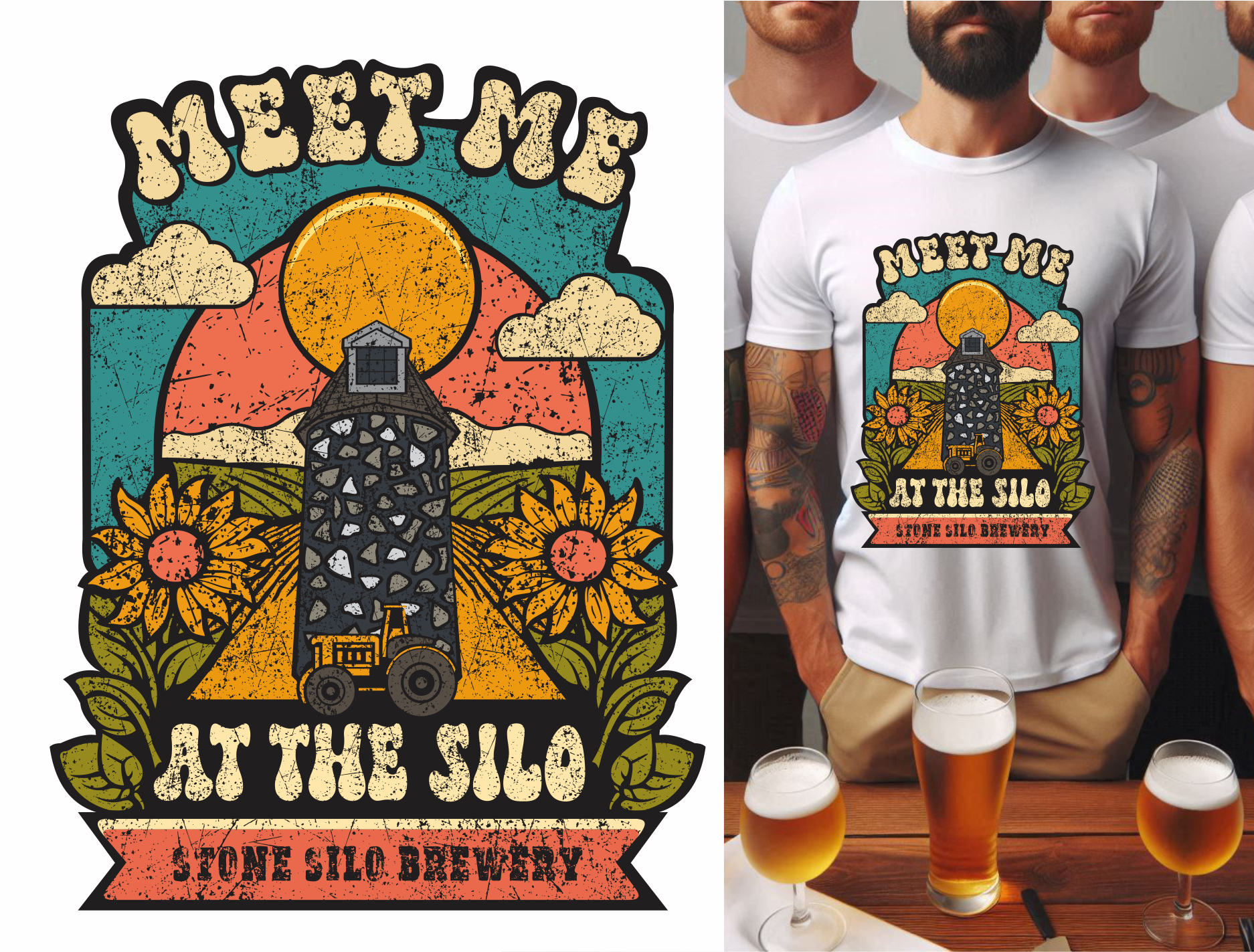 T-shirt Design by Den Bagus for stone silo brewery | Design #33101561