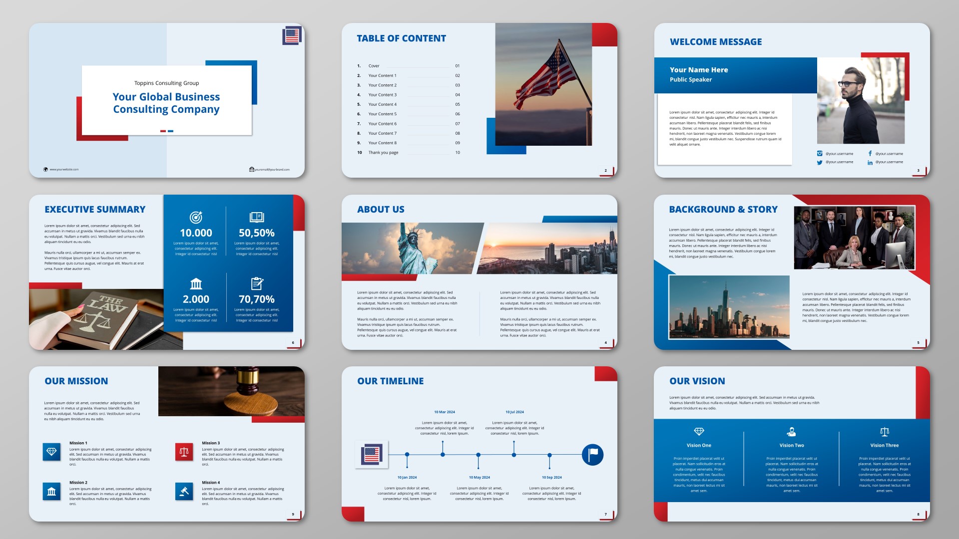 Design de PowerPoint par Inslider Project pour Toppins Law Firm PC | Design #33112107