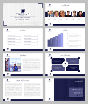 Design de PowerPoint par pb pour Toppins Law Firm PC | Design #33099214