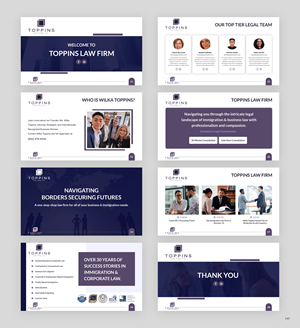 PowerPoint Design by pb for Toppins Law Firm PC | Design: #33099220