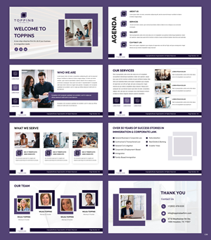 PowerPoint Design by pb for Toppins Law Firm PC | Design: #33099224