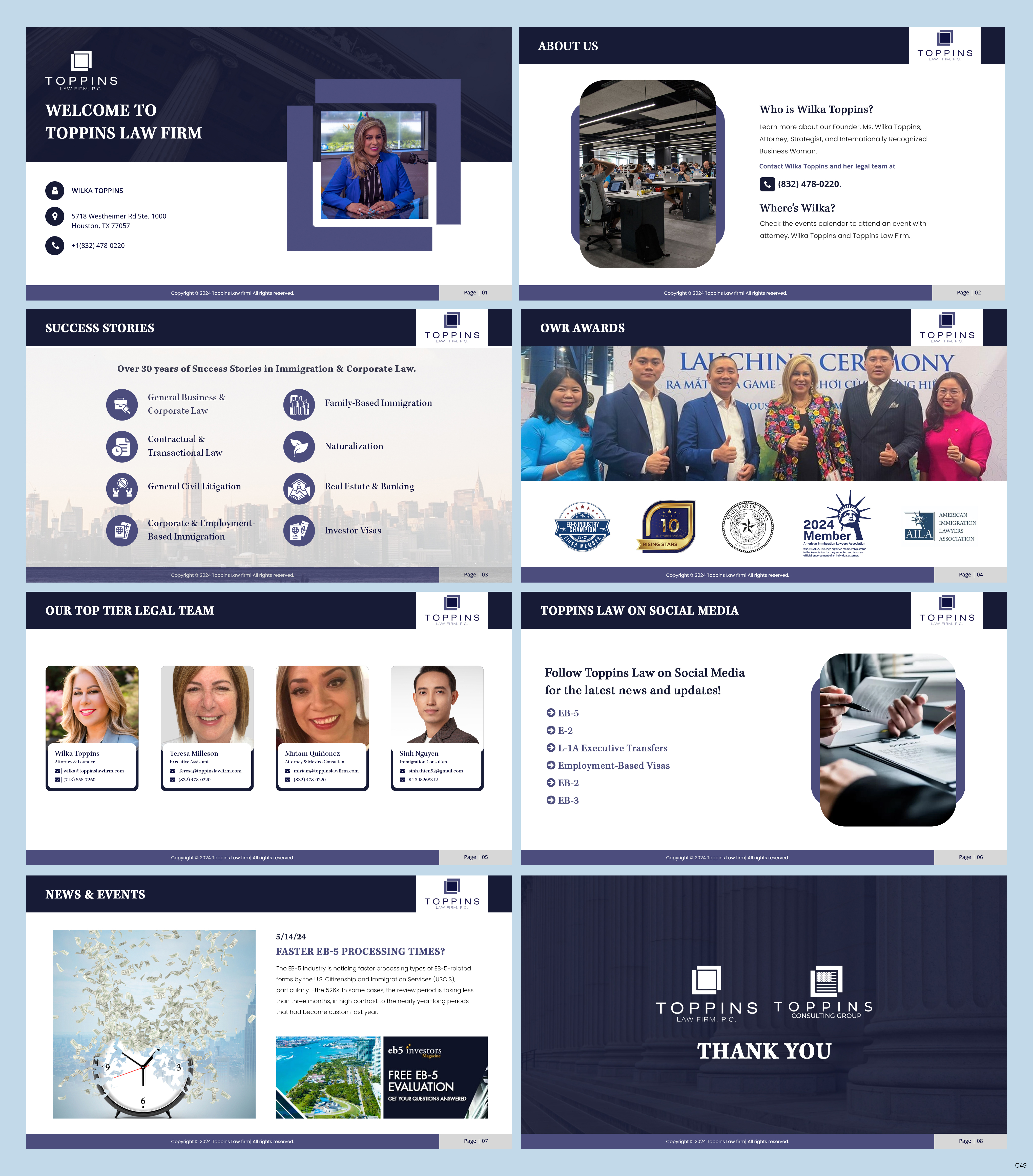 PowerPoint Design by pb for Toppins Law Firm PC | Design #33099225