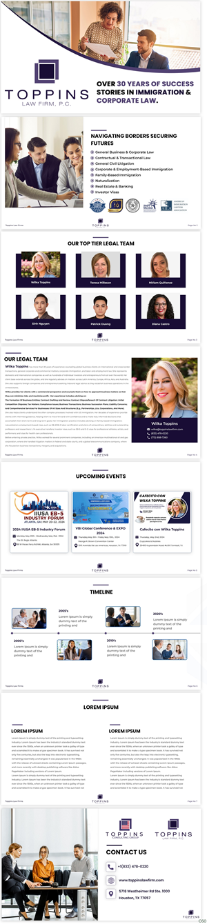PowerPoint Design by pb for Toppins Law Firm PC | Design: #33099226