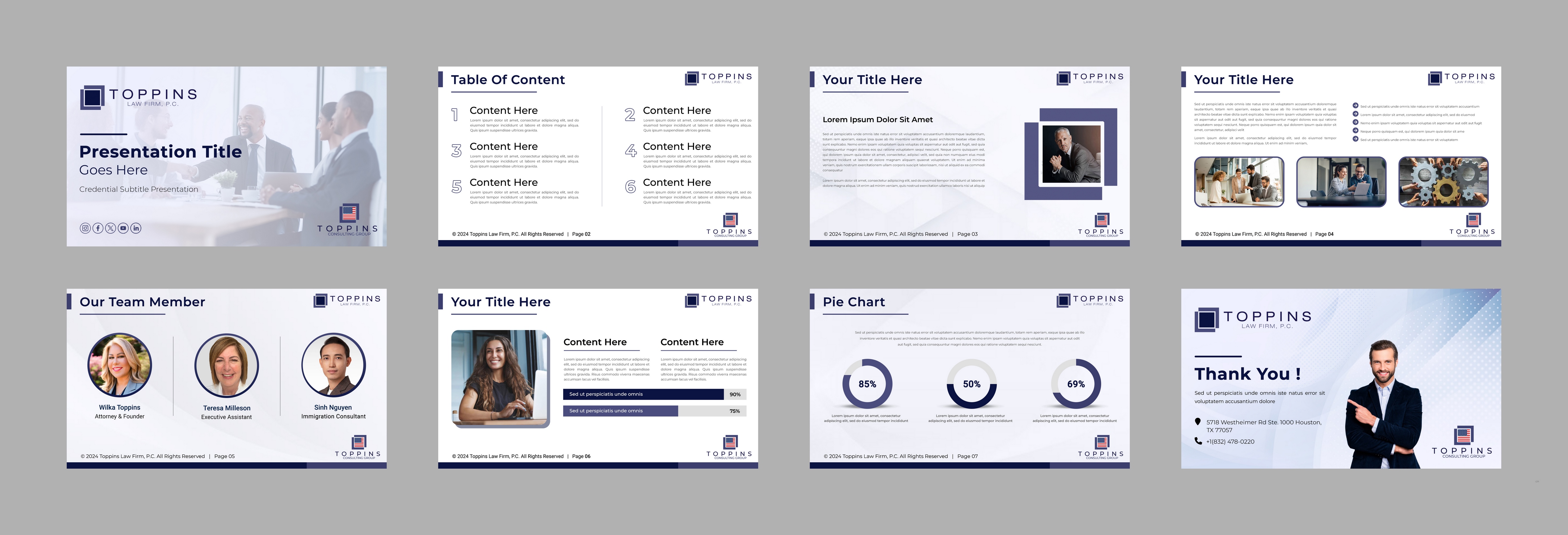 PowerPoint Design by pb for Toppins Law Firm PC | Design #33099227