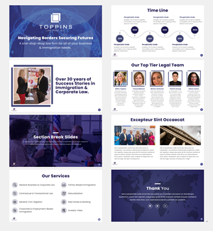 PowerPoint Design by pb for Toppins Law Firm PC | Design: #33099230