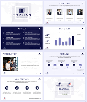 PowerPoint Design by pb for Toppins Law Firm PC | Design: #33110268