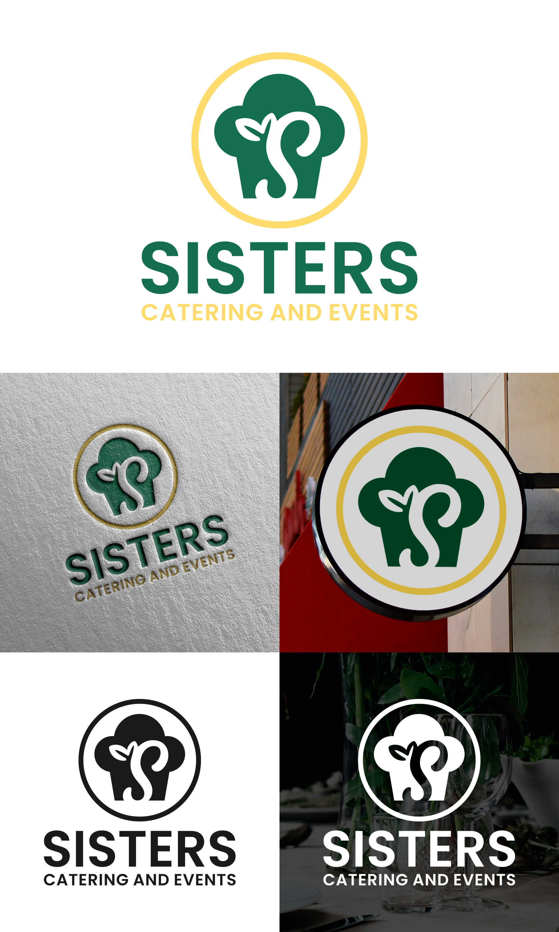 Logo Design by Aezakmi for Sisters Catering and Events | Design #33139520
