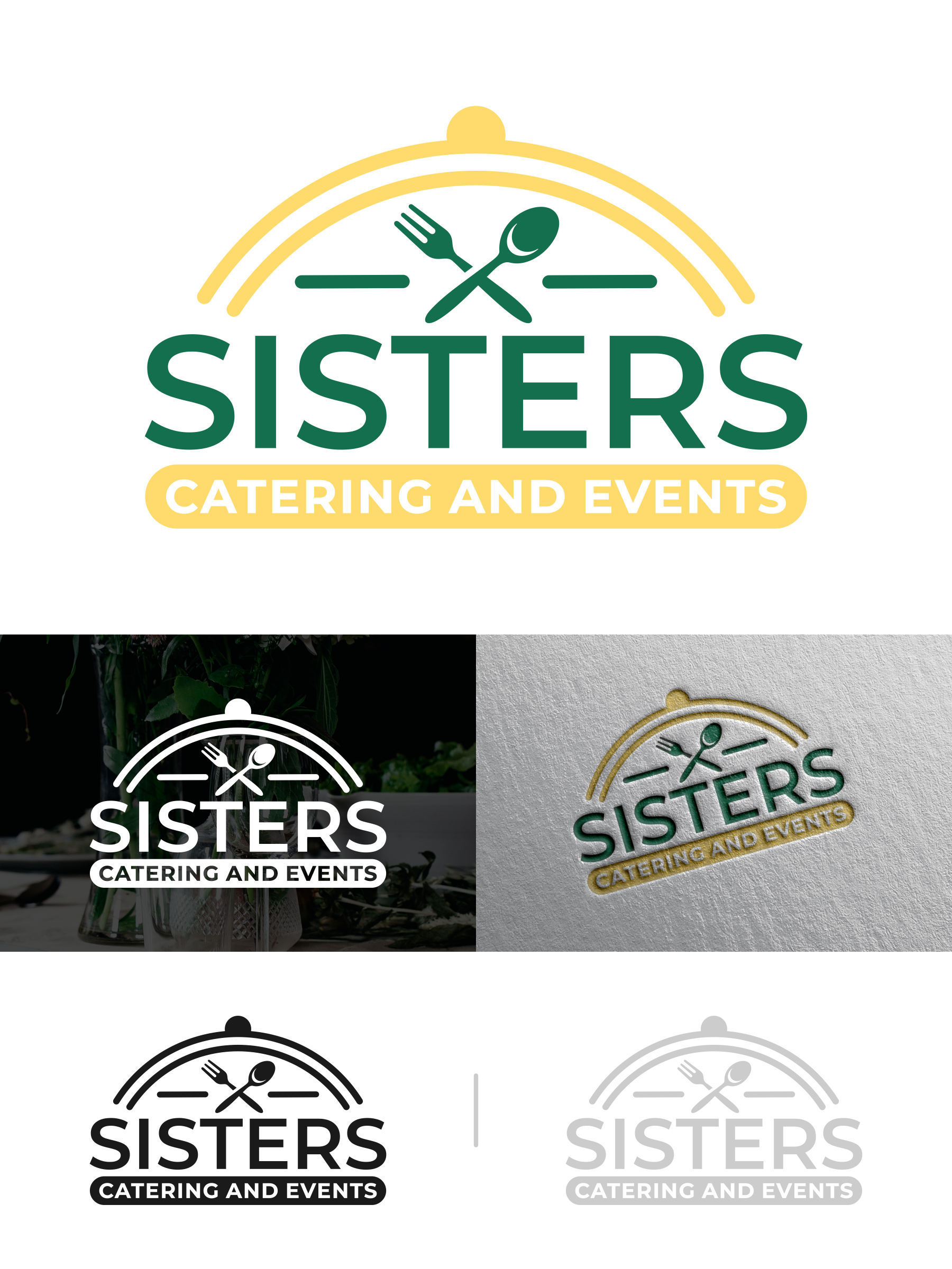 Logo Design by Aezakmi for Sisters Catering and Events | Design #33139521