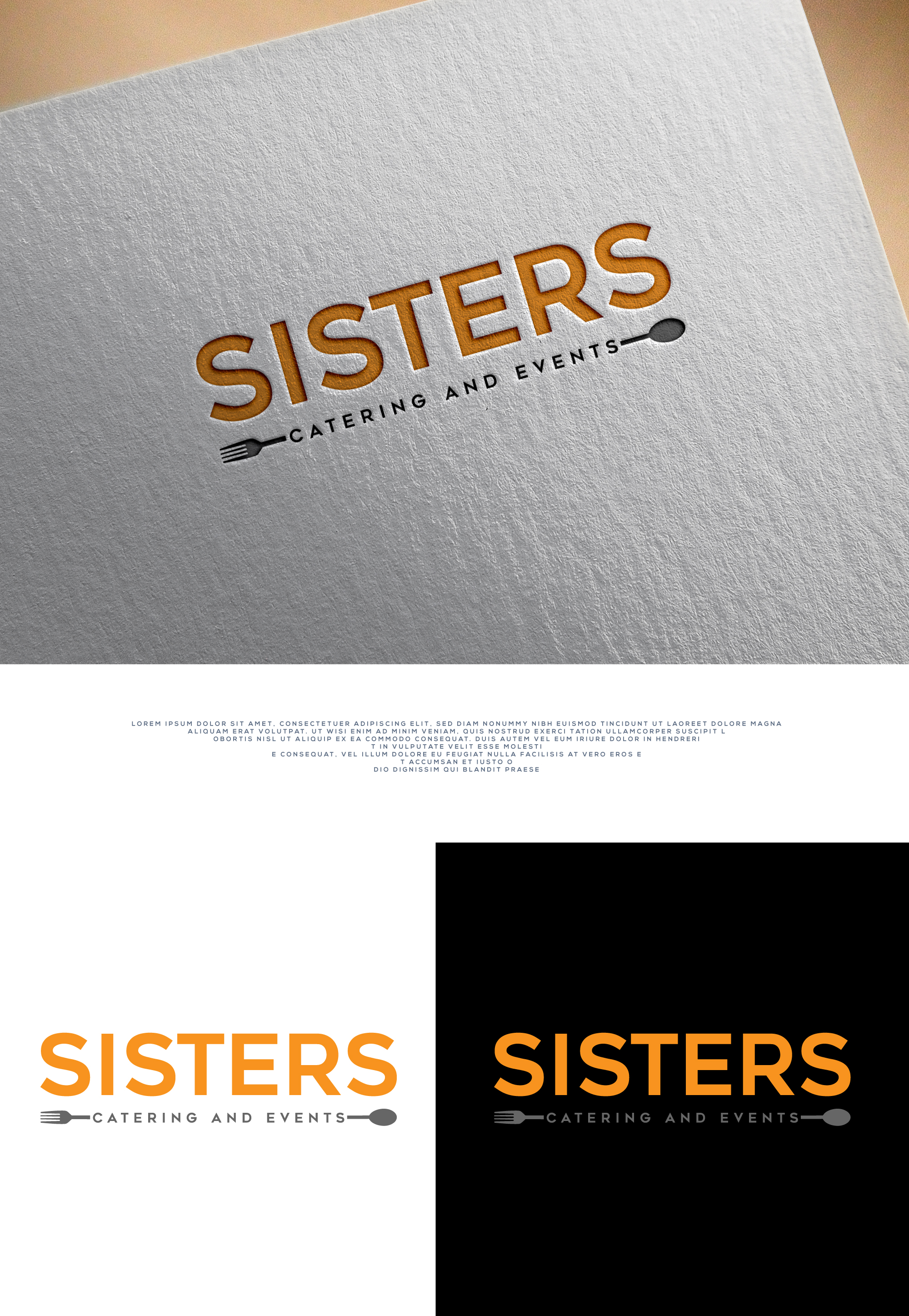 Diseño de Logo por 100%design para Sisters Catering and Events | Diseño #33113372