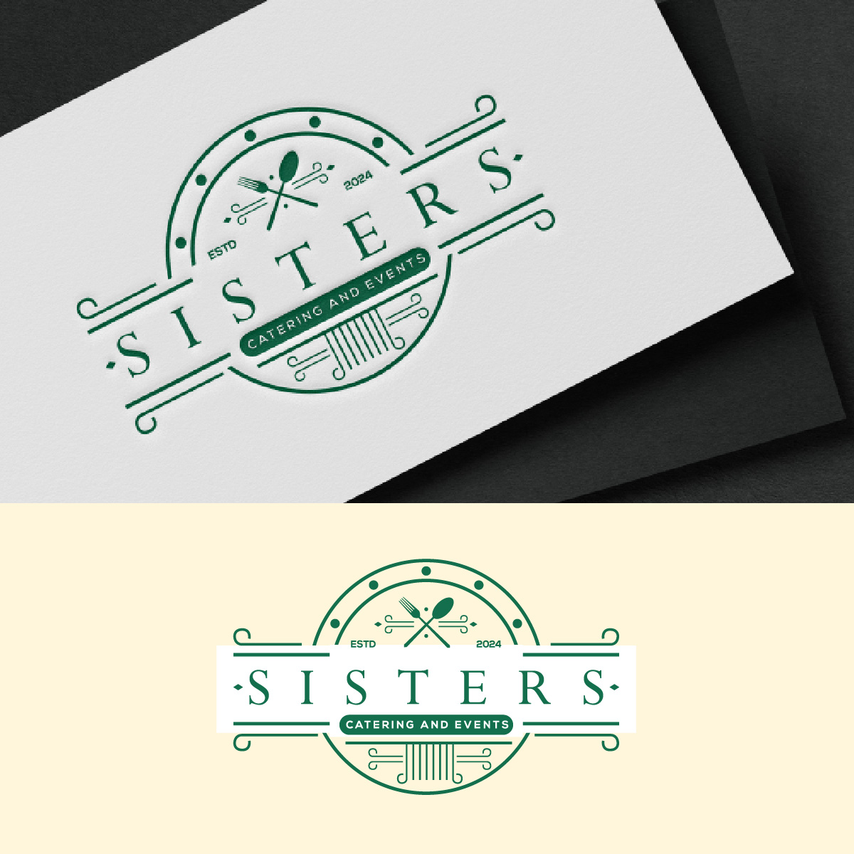Logo Design by fly  design for Sisters Catering and Events | Design #33115598
