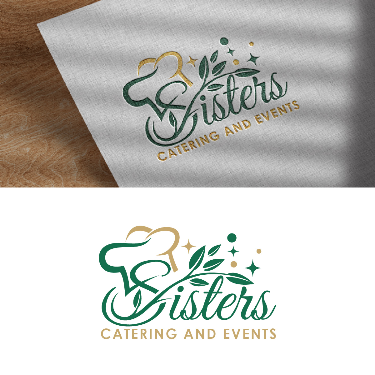 Logo Design by fly  design for Sisters Catering and Events | Design #33115599
