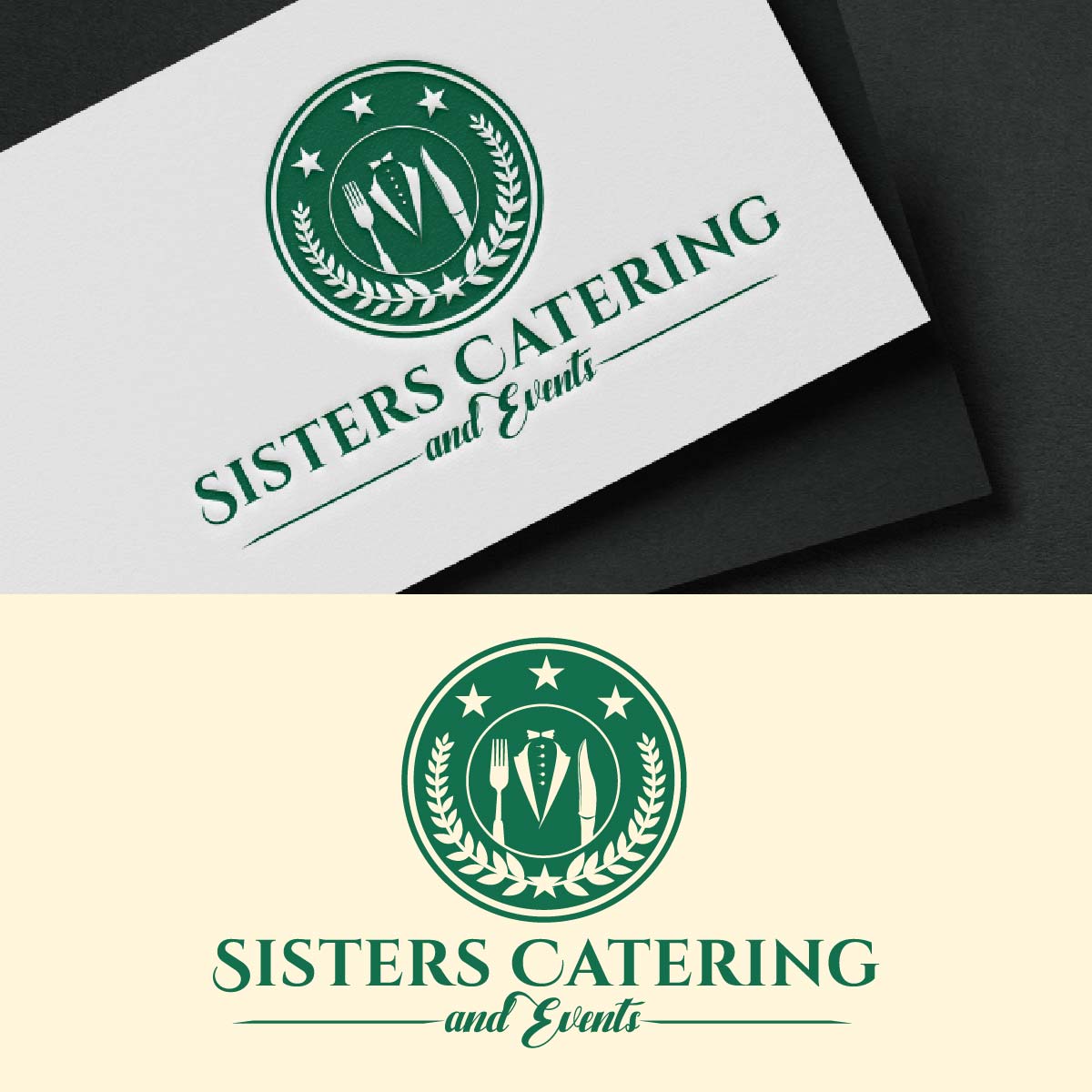 Logo Design by fly  design for Sisters Catering and Events | Design #33115601