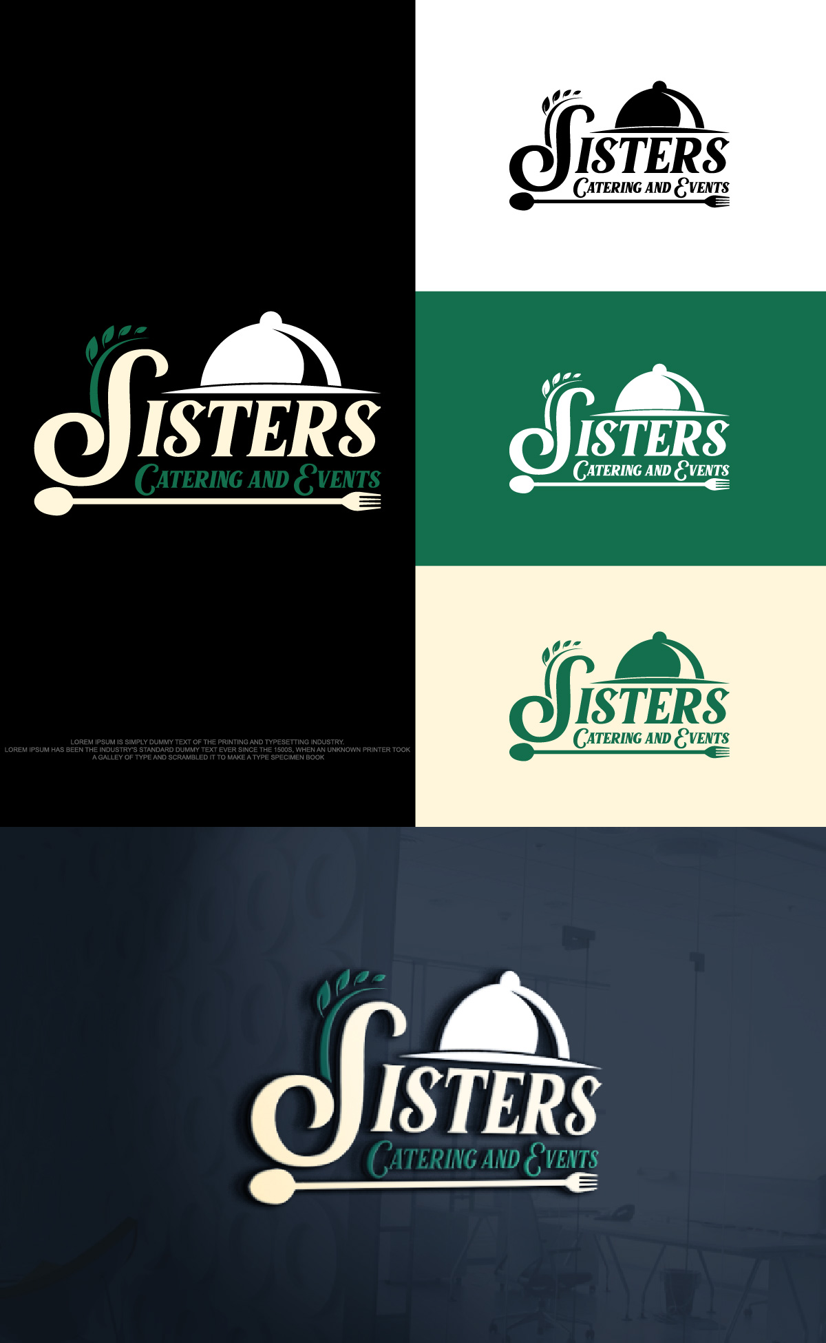 Logo Design by fly  design for Sisters Catering and Events | Design #33115602