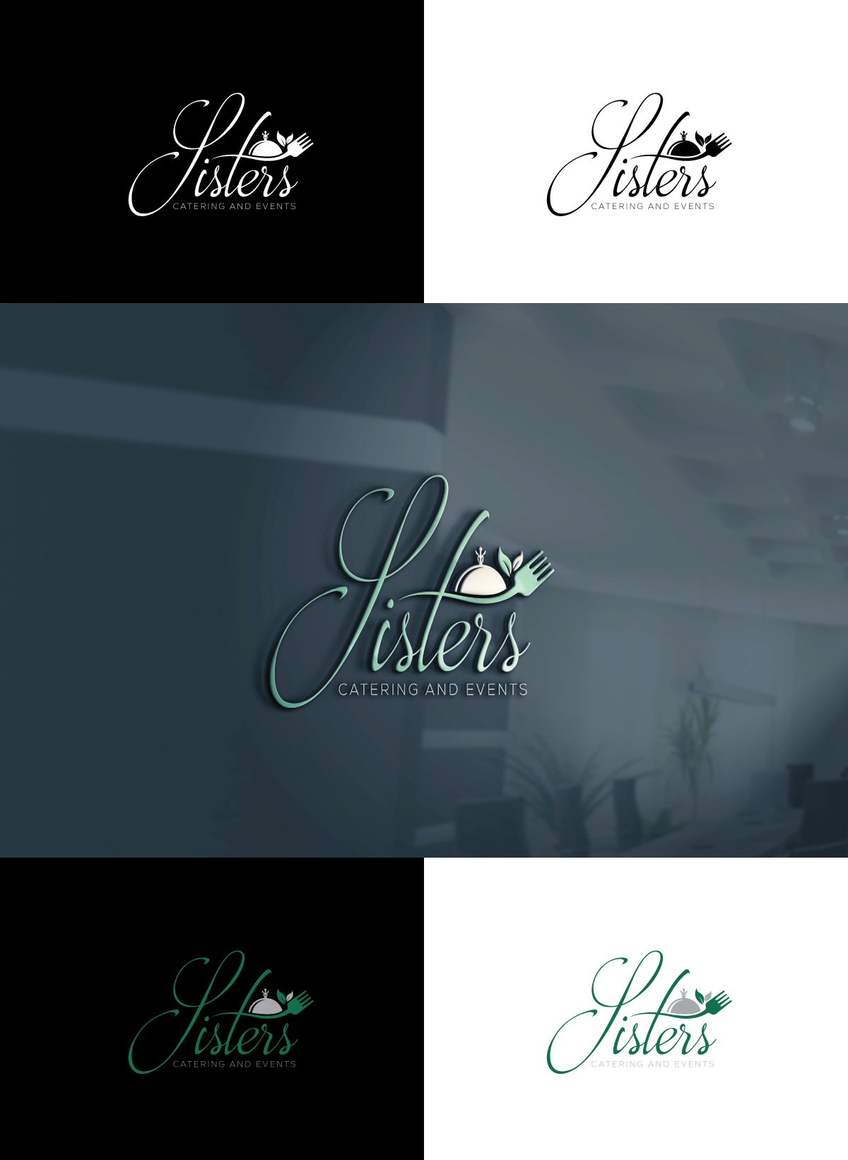 Logo Design by step forward 2 for Sisters Catering and Events | Design #33113145
