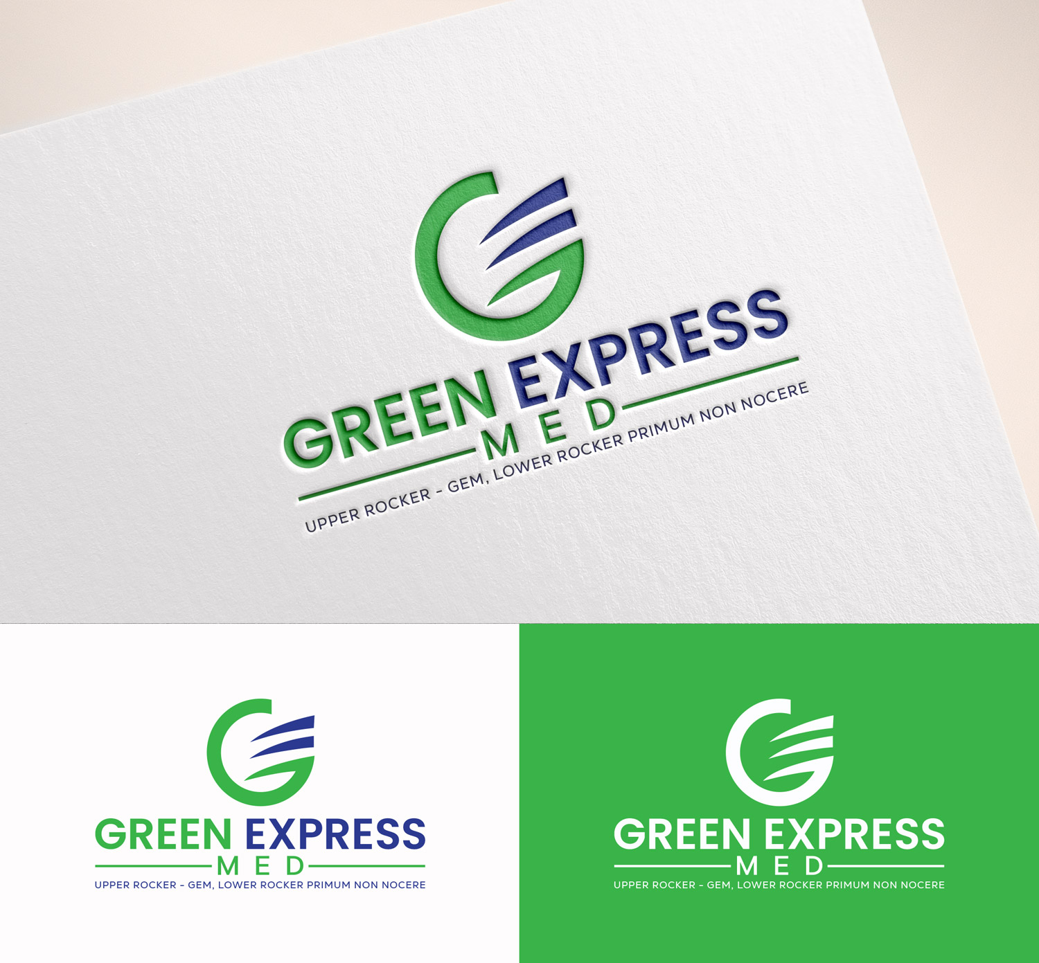 Logo Design by M Art & Design for Green Express Med, LLC (GEM) | Design #33101523