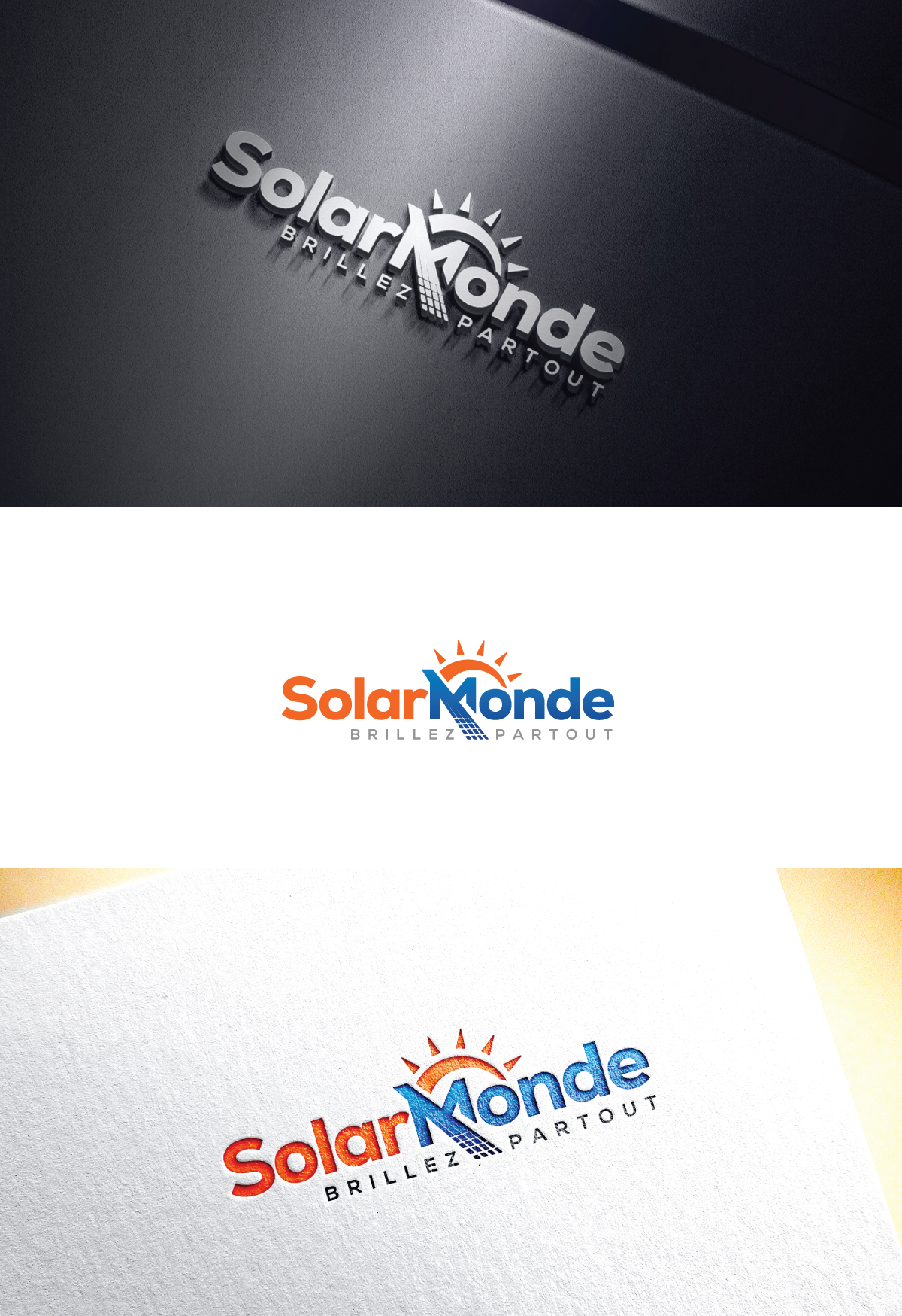 Logo Design by step forward 2 for SolarMonde | Design #33106428