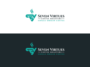 Diseño de Logo por 439 Creations para Seven Virtues Coffee Roasters | Diseño: #33102311