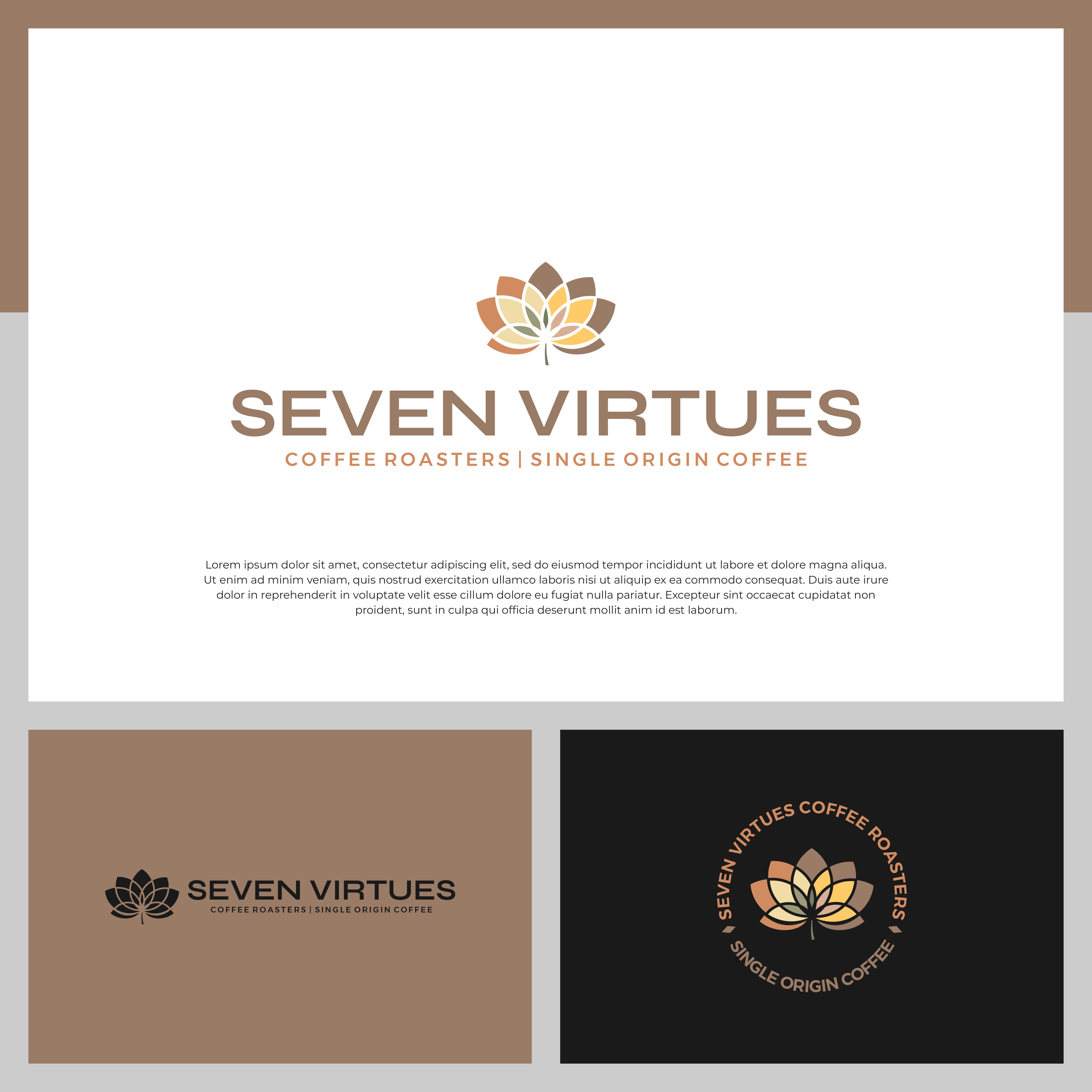 Logo Design by Adilia Romadina for Seven Virtues Coffee Roasters | Design #33153760